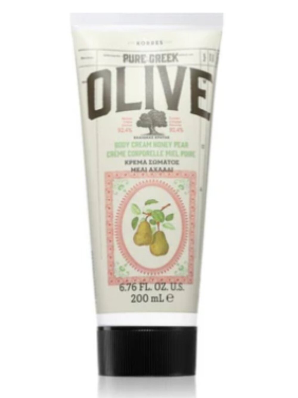 Korres Pure Greek Olives & Pear Honey Nourishing Body Cream 200ml